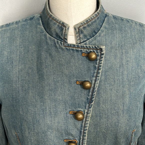 Marc Jacobs Fitted Washed Look Jean Jacket size 12- gently used - Picture 6 of 17
